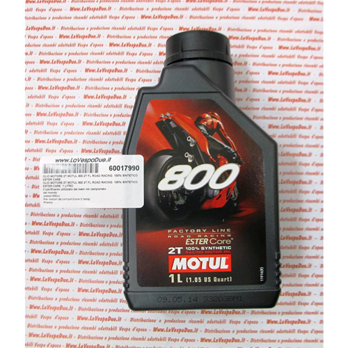 Aceite MOTUL 710 2T mezcla 100% sintético Tecnología Ester competición para  VESPA Lambretta Ciao SCOOTER 2 tiempos