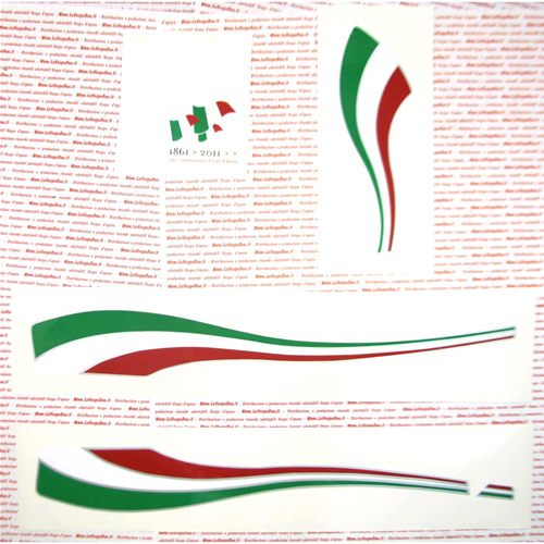Kit serie fregi adesivi scudo cofani VESPA PX 150° Anniversario Unità d' Italia 125 150 200 Anniversary Celebrazione