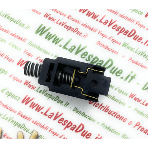 Interruttore pulsante STOP nero NA per VESPA 50 90 125 150 200 SPECIAL S  PRIMAVERA ET PK S PX PE - r.o. 181878