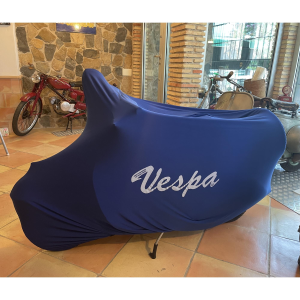 Housse protection scooter Indoor Vespa Registro Storico taille: M L 750 mm  bleu non résistant à l'eau ! Uniquement protection anti-poussière