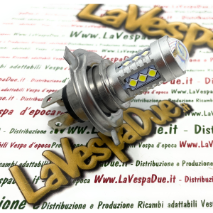 Lampadina a led H4 12 W 10 - 30 Volt colore bianco 6000° k 7,5 W per VESPA  LAMBRETTA APE Moto e auto