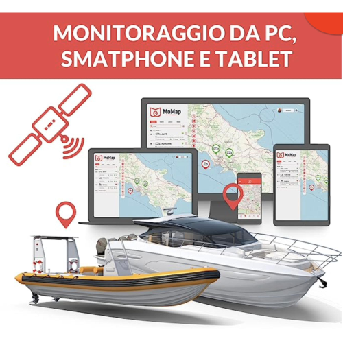 MoMap GPS-Ortungsgerät für Vespa Ape Lambretta Moto Quod Boot,  Diebstahlschutz, Motorschloss, 6 V, 12 V