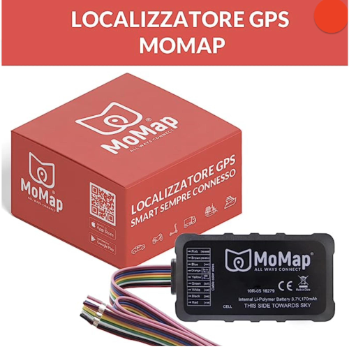 Localizador GPS MoMap para Vespa Ape Lambretta Moto Quod Boat Bloqueo de  motor antirrobo 6V 12V