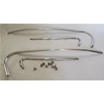Kit of trim strips for mudguards, bodies, hoods, bonnet bags in aluminium for VESPA 160 GS VSB1T ro 093338