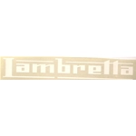 White LAMBRETTA lettering sticker