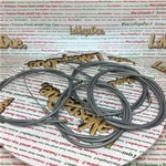 Set of 4 cables with grey sheath for Piaggio 50 CIAO mopeds with internal Teflon brake accelerator valve lifter decompressor ro 187023 187025 187027 267557