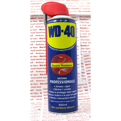 WD-40 Spray 500 ml multipurpose lubricant release agent anti-corrosion protective double position professional system WD 40