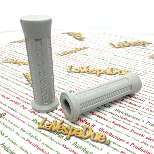 Pair of light grey GRIPS for VESPA PK 50 125 XL RUSH N SPEEDMATIC ro 248317