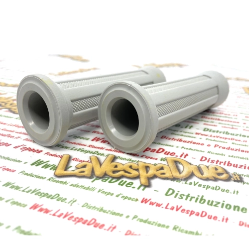 Pair of light grey GRIPS for VESPA PK 50 125 XL RUSH N SPEEDMATIC ro 248317